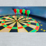 Premium Double-Sided Magnetic Dart Board Set with 6 Safe Darts